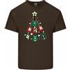 Gildan T-Shirt Di Natale Chitarra Albero Elettrica Acustica Basso Rock Xmas Musica Top
