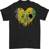 Gildan Love Saint Vincent And Grenadines Bandiera Calcio T-Shirt 100% IN Cotone