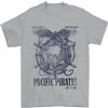 Gil dan Pacific Pirati Vela Marinaio Barca T-Shirt 100% Cotone
