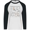 Fruit of the Loom Maglietta Da Baseball Uomo L/S Roller Skating Boot Blueprint