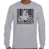 Biker T-Shirt Moto Uomo Divertente Moto Father's Day Giorno Codice a Barre