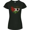 Gildan T-Shirt Donna Taglio Petite Love Flag Sahara Occidentale Calcio