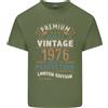 Gildan T-Shirt In Cotone Leggero Vintage Per Il 50° Compleanno Degli Uomini 1976