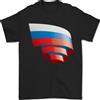 Gildan Arricciato Russia Bandiera Russo Giorno Calcio T-Shirt 100% di Cotone