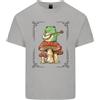 Gildan A Rana Giocare The Chitarra su Una Funghi Velenosi Uomo Cotone Leggero T-Shirt