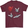 Gil dan Crane Cuore Anti Valentines Giorno Singolo Divertente T-Shirt 100% Cotone