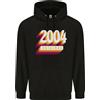 Big On Birthdays Hoodie Originale Da Uomo In Cotone 80% Di Compleanno Retro Del 22° 2004