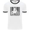 Fruit of the Loom Maglietta Ringer Da Uomo Con Codice A Barre Per Moto