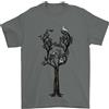 Gil dan T-Shirt Uomo 100% Cotone Acustica Chitarra Albero Musicista Band