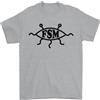 Gil dan T-Shirt FSM Church Flying Spaghetti Monster Atheista Uomo 100% Cotone