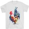 Gil dan Un Pollo Acquarello T-Shirt 100% Cotone