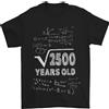 Gil dan 50th Compleanno 50 Età Smanettone Divertente Matematica T-Shirt 100% Cotton