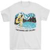 Gil dan Bianco Acqua Rafting Whitewater Rapids Chiamata T-Shirt 100% Cotone