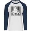 Fruit of the Loom Maglietta Baseball Lunga Da Uomo Motociclista Con Codice A Barre