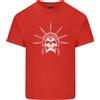 Gildan Statua Della Libertà Teschio USA Biker Gotico Uomo Cotone Leggero T-Shirt