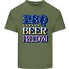 Gildan Indipendenza Giorno BBQ Divertente Birra 4th Luglio Uomo Cotone Leggero T-Shirt