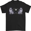Gildan Due Gatti Con Coda A Cuore Amore Maglietta Uomo 100% Cotone