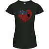 Gildan Love Samoa Flag Samoan Day Calcio T-Shirt Donna Taglio Petite