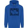 lovetshirts Felpa Con Cappuccio Da Uomo In Cotone All'80% Drummer Drumming Drum Kit Barcode