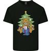Gildan Natale T- Rex & Unicorn Divertente Natale Regalo Uomo Cotone Leggero T-Shirt