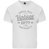 Gildan T-Shirt Bianca In Cotone Leggero Anni 49 Compleanno 1977 Da Uomo