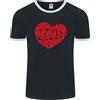 Fruit of the Loom Tutto Ciò Di Cui Hai Bisogno È Amore Cuore Pace Maglietta Ringer Uomo FotL