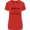 Gildan Always Give 100% Unless Sangue Divertente Donatore Donna più Ampia Taglio Maglia