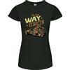 Gildan T-Shirt Donna Petite Taglio Chopper Biker Long Way Home