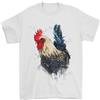 Gil dan Un Pollo Acquarello T-Shirt 100% Cotone Da