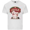Gildan T-Shirt Di Cotone Leggero Natalizio Maltese Divertente Con Babbo Natale