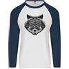 Fruit of the Loom Maglietta Baseball L/S Da Uomo Ouija Board Gatto Magia Nera Voodoo