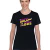 Back To The 80'S Divertente T-Shirt Costume Vestito Vinile Top 1980's Top