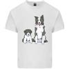 Gildan Una Maglietta Leggera In Cotone Per Uomo Con Border Collie E Cucciolo