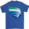 Gildan Arricciato Sierra Leone Bandiera Leonian Giorno Calcio T-Shirt 100% Cotone,