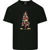 Gildan T-Shirt In Cotone Divertente Per Uomini Con Albero Di Natale Di Vino