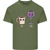 Gildan Caffè Am Vino Pm Divertente Alcol Prosecco Uomo Cotone Leggero T-Shirt
