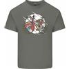 Gildan T-Shirt Steampunk Per Uomo Ciclista MTB Racer Road Bike