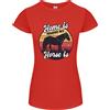 Gildan Home Is Where My Horse Is Divertente Equestre Donna Minuta Taglio T-Shirt