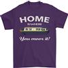 Gildan Home Is Where You Moor It Lungo Barca Barge T-Shirt 100% Cotone