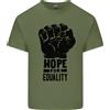 Gildan Hope per Uguaglianza Nero Vive Materia Lgbt Uomo Cotone Leggero T-Shirt