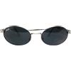 Unlimited occhiali da sole uomo vintage UNLIMITED ANNI 90's metallo ovali argento italia