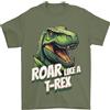Gildan Ruggisci Come Un T-Rex Dinosauro Maglietta Uomo 100% Cotone