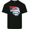 Gildan Arricciato Serbia Bandiera Serbia Giorno Calcio Uomo Cotone Leggero T-Shirt
