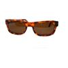 Vintage occhiali da sole uomo vintage anni 2000 plastica marrone classico blue vision