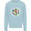 Awdis Felpa Uomo Con Stampa Divertente Rubix Cube Equation Enigma