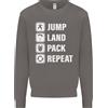 Awdis Felpa Divertente Per Uomini Con Paracadutista Skydiving Jump Land Pack
