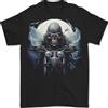 Gildan Maglietta Da Uomo Grim Reaper Skull Biker Motorcycle 22 In 100% Cotone