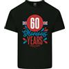 Gildan Glorious 60 Anni 60th Compleanno Union Jack Bandiera Uomo Cotone Leggero T-Shirt