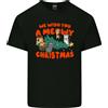 Gildan Natale Gatto Meowy Divertente Albero di Natale Chaos Uomo Cotone Leggero T-Shirt