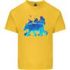 Gildan Una Maglietta Per Bambini Con Orso Grizzly A Fiamma Blu